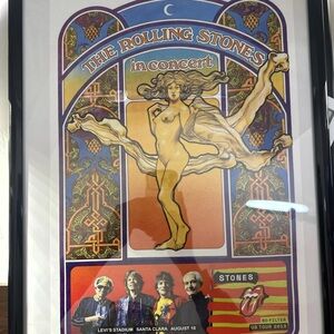 Rolling Stones No Filter 2019 Concert Poster – David Byrd Inspired – Framed